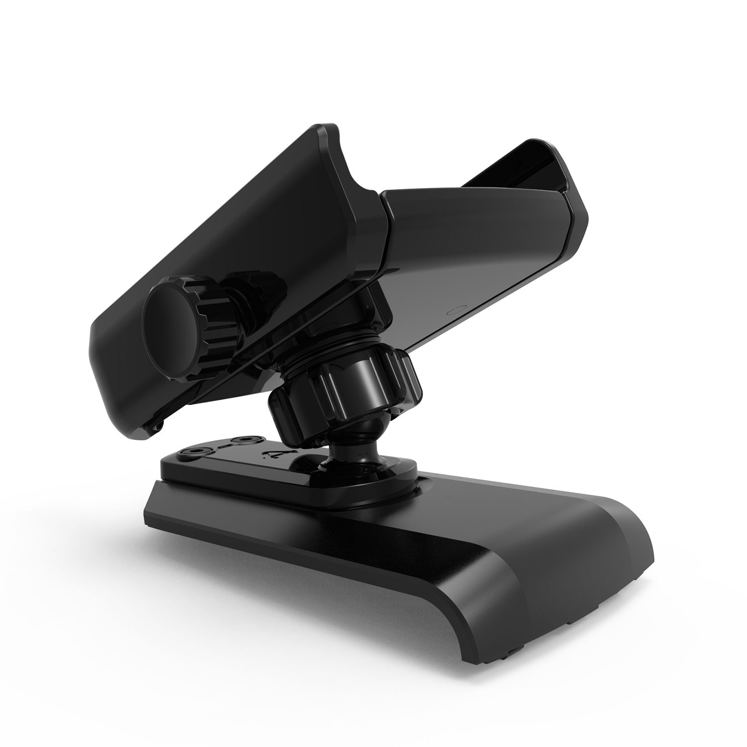 KQi 100 Universal Phone Holder Mount - Adjustable Car Phone Stand for iPhone, Samsung & Smartphones - Perfect for Driving, Cycling & Work Desk Use