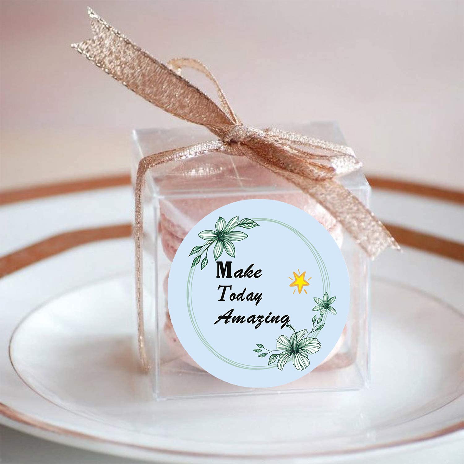 Motivational Inspirational Stickers for Small Business - 500Pcs 1.5In Cute Label Stickers for Envelopes, Packaging & Office Supplies | Perfect for DIY Projects, Scrapbooking & Gift Wrapping
