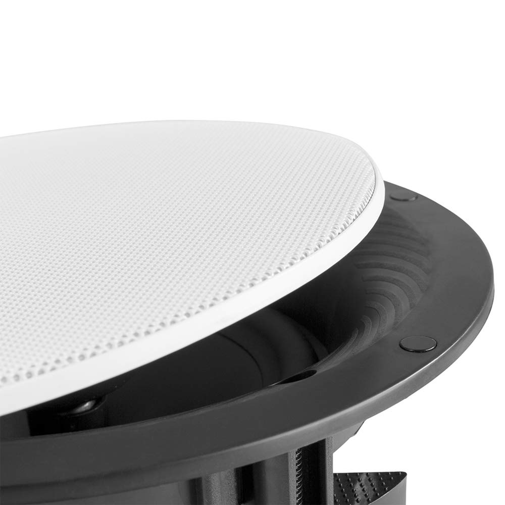Power Dynamics 2-Zone Bluetooth Ceiling Speaker System - Complete Home Audio Kit with PV220BT Amplifier, 4x FCS6 In-Ceiling Speakers & Cables for Multi-Room Installation | Wireless Music Streaming for Living Room, Bedroom, Office & Commercial Spaces
