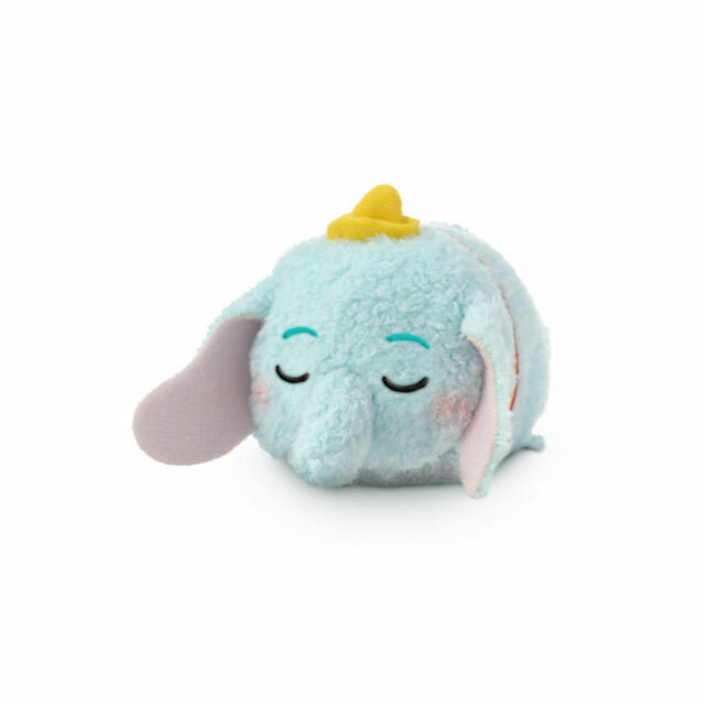 Disney Sleeping Dumbo Tsum Tsum Mini Plush Toy - Cute Collectible Stuffed Animal for Kids, Bedroom Decor & Disney Fans - Perfect for Gifts, Nursery Decor and Disney Collections