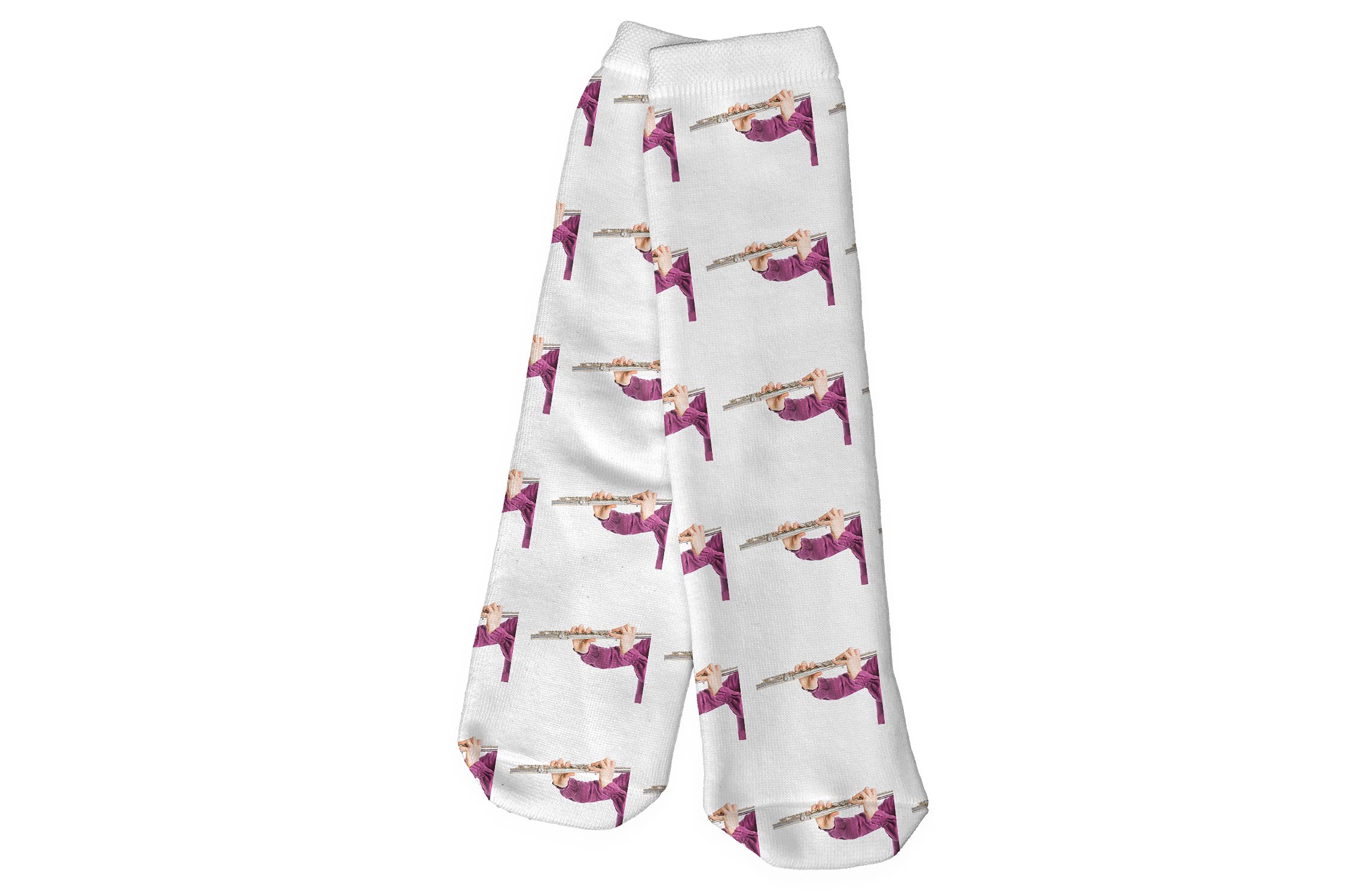 Premium Transverse Flute Socks - Ultra Soft & Comfortable Cotton Blend Socks for Musicians - Perfect Birthday Gift for Flute Players & Music Lovers - Ideal for Performances, Practice & Everyday Wear