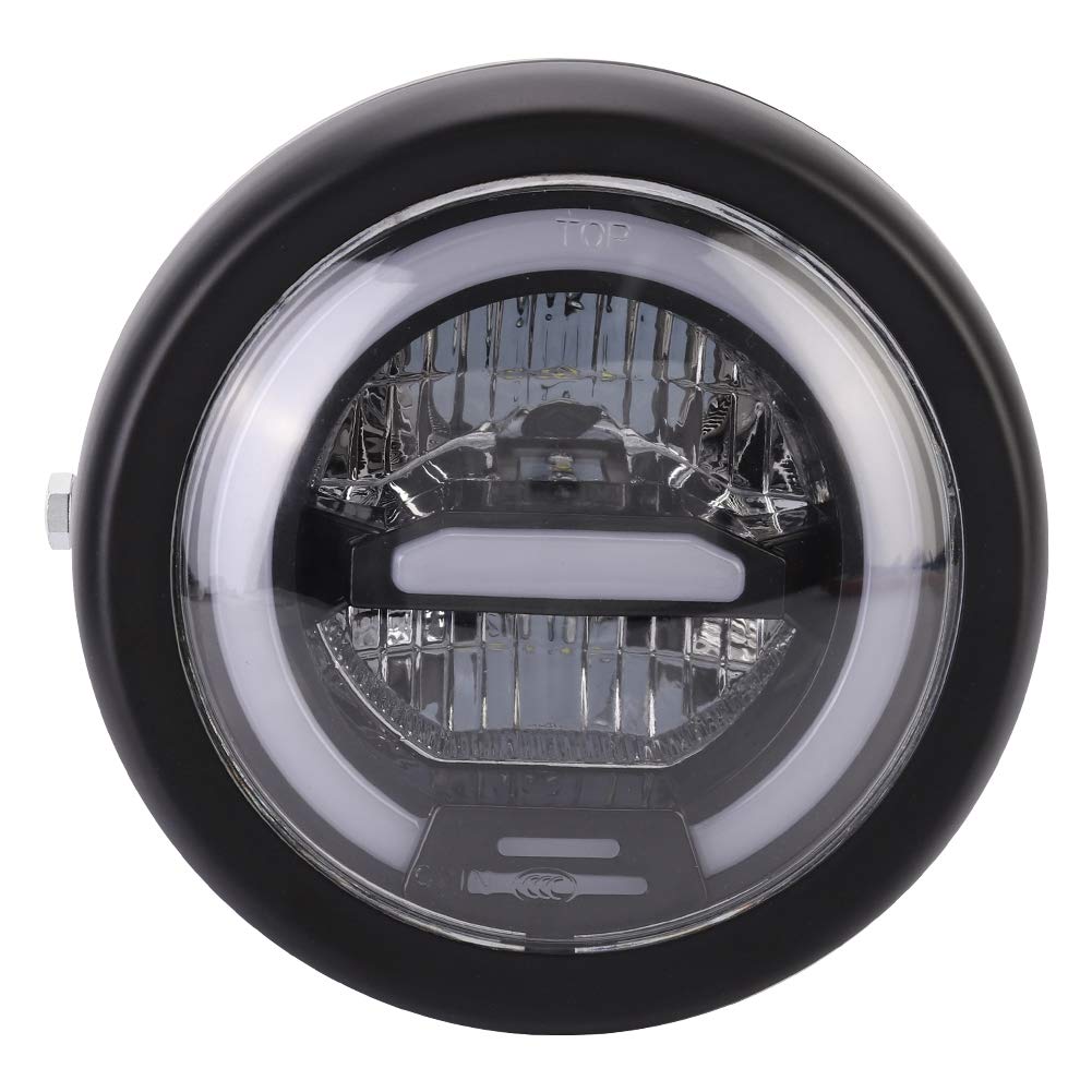 Suuonee Universal LED Motorcycle Headlight - White DRL Front Light with High Brightness for Harley, Honda, Yamaha - Perfect for Night Riding & Safety Enhancement