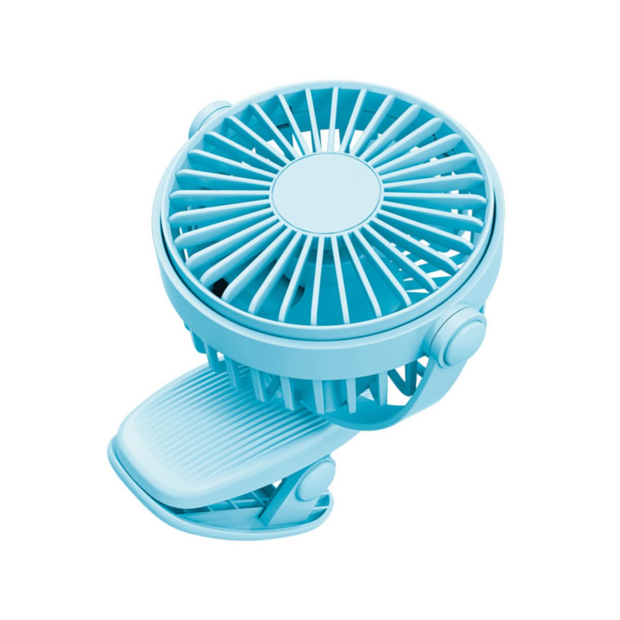 VICASKY Clip-On Stroller Fan with USB Charging & Colorful LED Light - Portable Baby Stroller Fan for Outdoor, Travel, Nursery & Car Seat Use