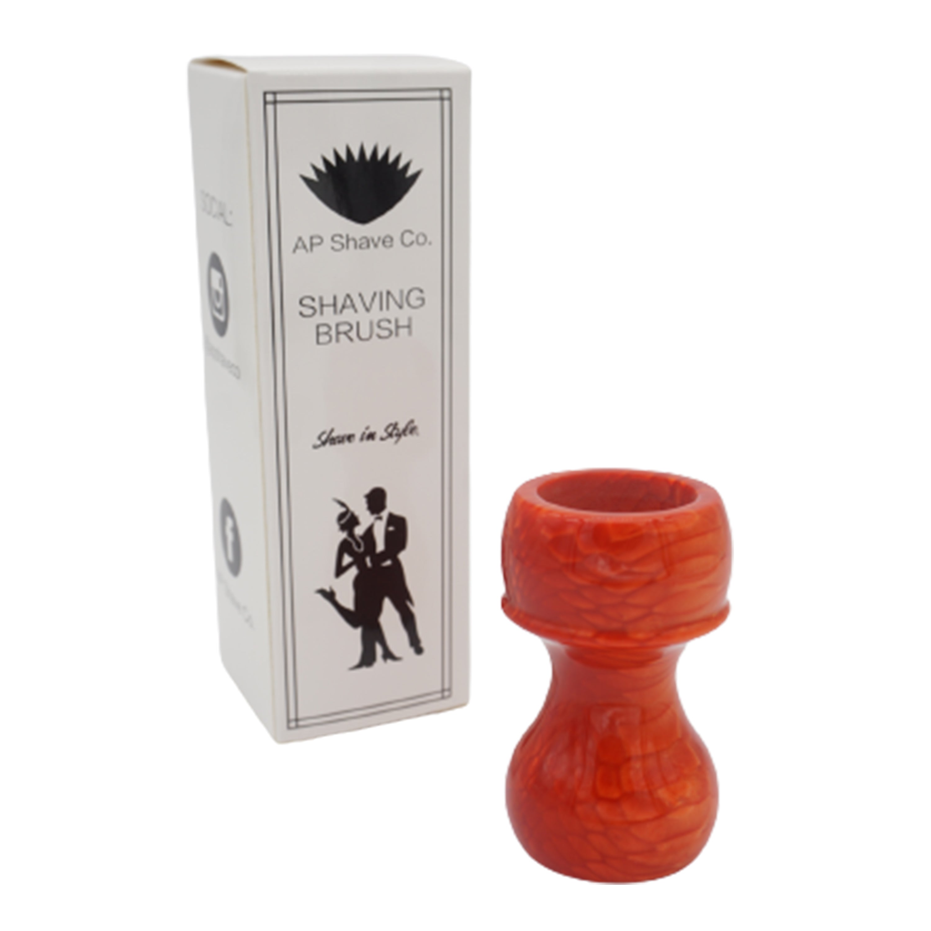 Premium Red Snakeskin Handcrafted Shaving Brush Handle - Fits 24mm & 26mm Knots - Perfect for Wet Shaving & Grooming Kits - Luxury Barber & Home Use Accessory