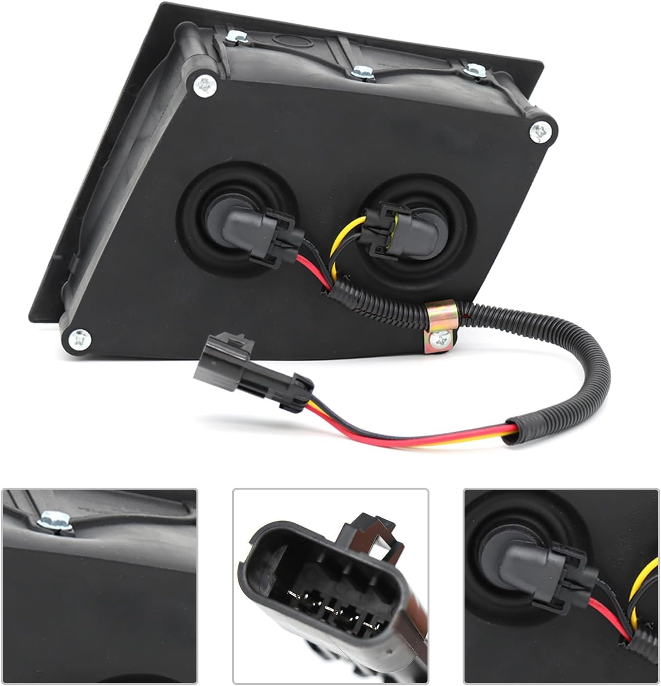 EPIC LIGHTING OE Style Halogen Fog Lights with Chrome Housing & Daytime Running Lights - Direct Replacement for VOLVO VN 04-18, VNL, VNM, VNX 15-18, VN 04-15 Models (Part# VO2592119, VO2593119, 82793456, 82793458) - Pair - Perfect for Night Driving & Enhanced Road Visibility