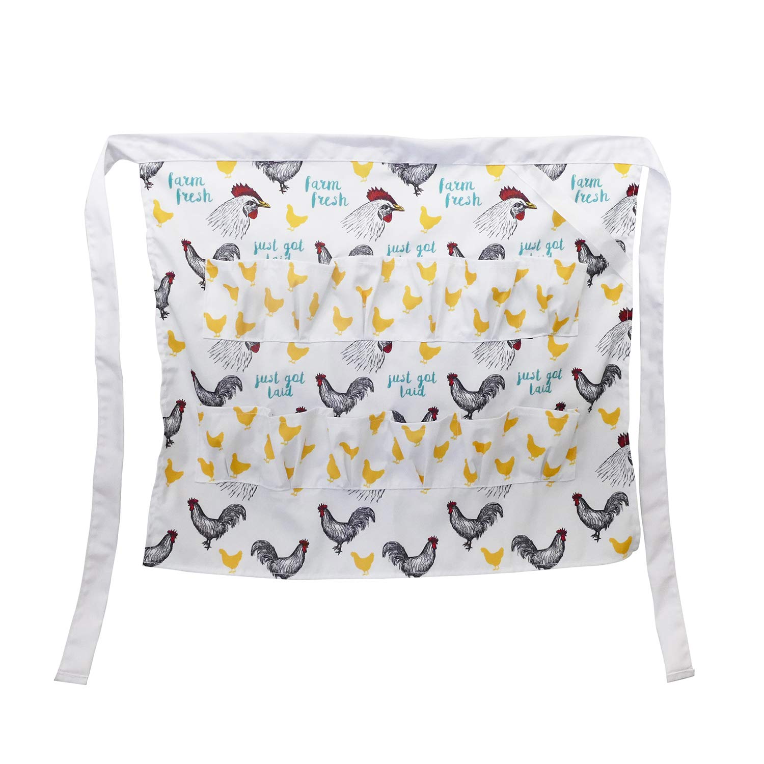 Rural365 Chicken Egg Apron with Pockets - Holds 12 Eggs - Durable Egg Collecting Apron for Adults - Perfect for Farm, Backyard Chicken Coops & Egg Harvesting