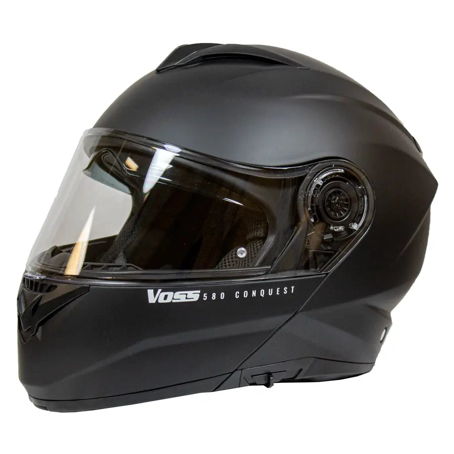 VOSS 580 Conquest Modular Motorcycle Helmet - DOT Approved, Lightweight & Comfortable for Touring, Cruising & Long Rides