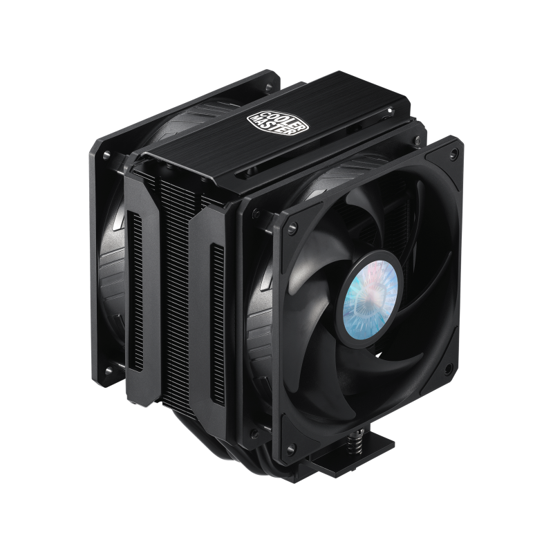 Cooler Master MA612 Stealth ARGB CPU Cooler - High Performance Air Cooler with 6 Heat Pipes, Dual Tower Design, 120mm PWM Fan for Intel/AMD (LGA 1700/AM5) - Perfect for Gaming PCs & Workstations