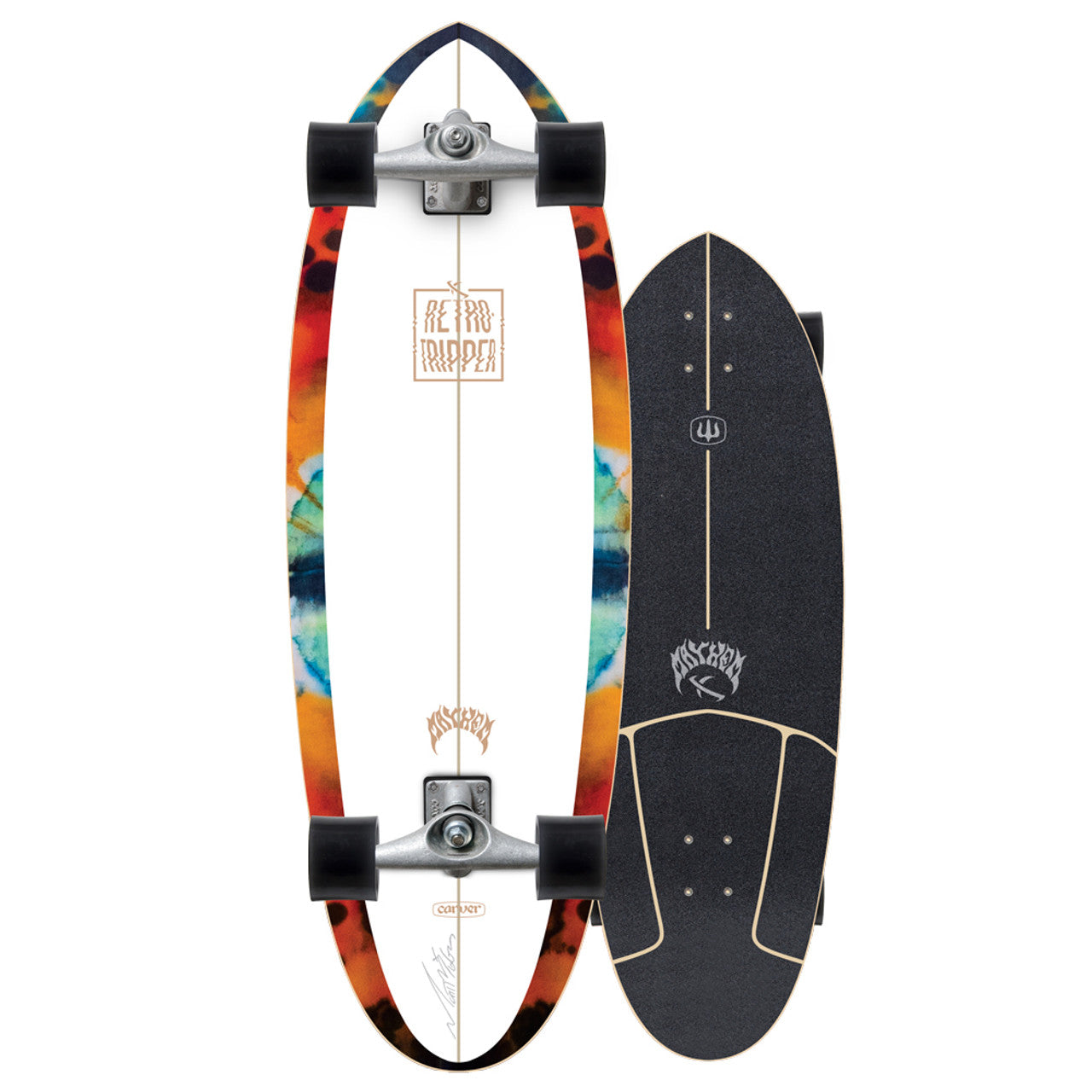 Carver 32” LOST Retro Tripper CX Raw Surfskate - Premium Cruiser Skateboard for Surf Training & Carving - Perfect for Beach Cruising, Street Surfing & Pool Riding