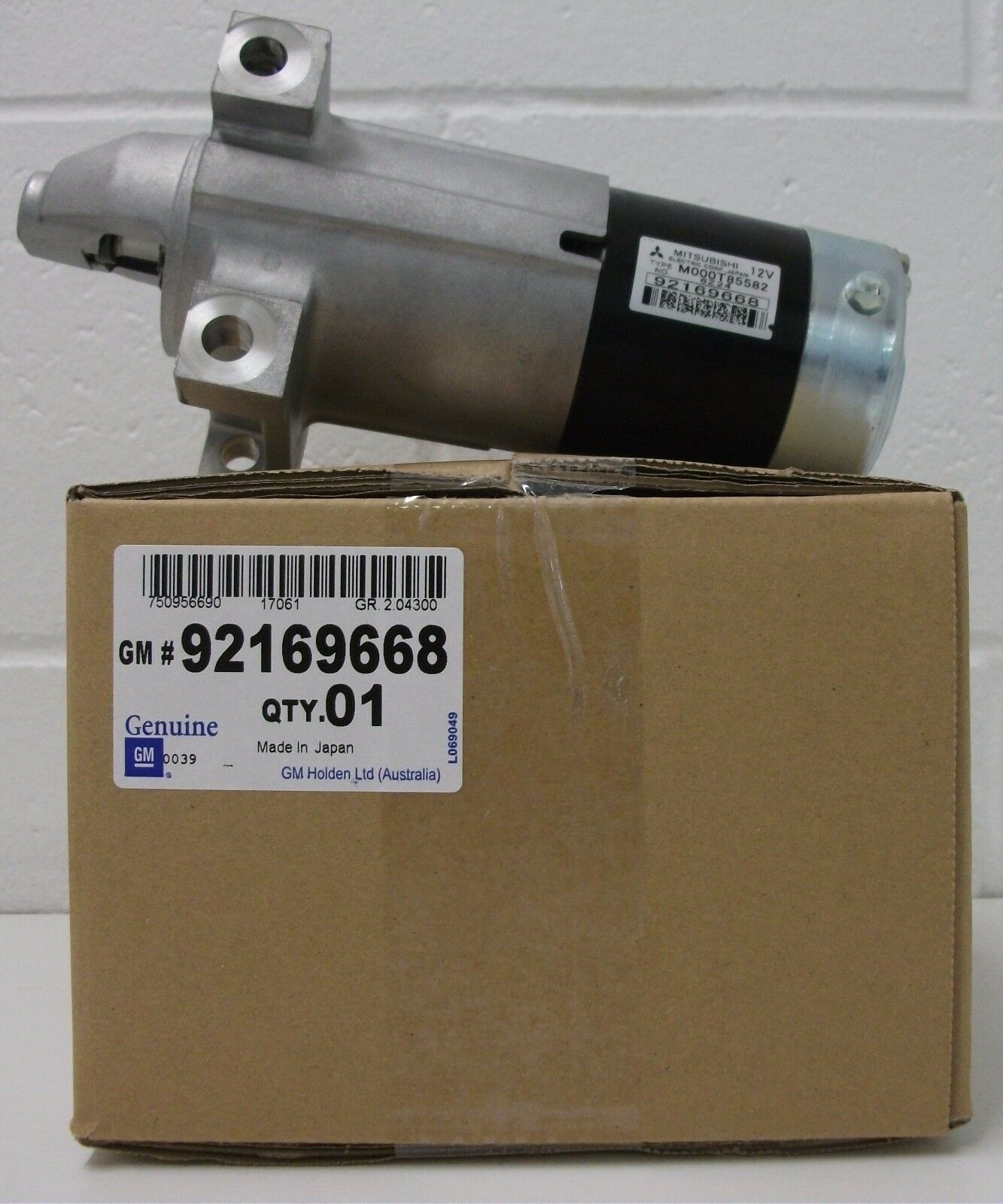 Genuine Holden Commodore V8 Starter Motor - Compatible with VY, VZ, WH, WK Models & LS1, LS2, L76, L98 Engines (Part #92169668) - Perfect for Engine Repair & Replacement in Classic Australian Muscle Cars