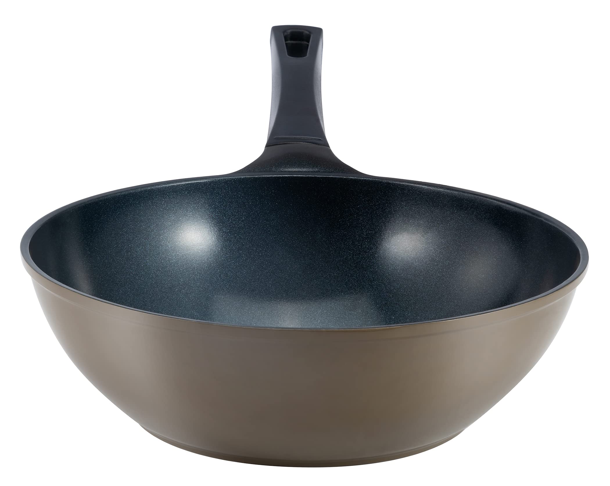 Ozeri Green Ceramic Non-Stick Wok Pan - 100% PTFE & PFAS Free, Scratch-Resistant Coating - Perfect for Stir-Fry, Sauteing & Asian Cooking