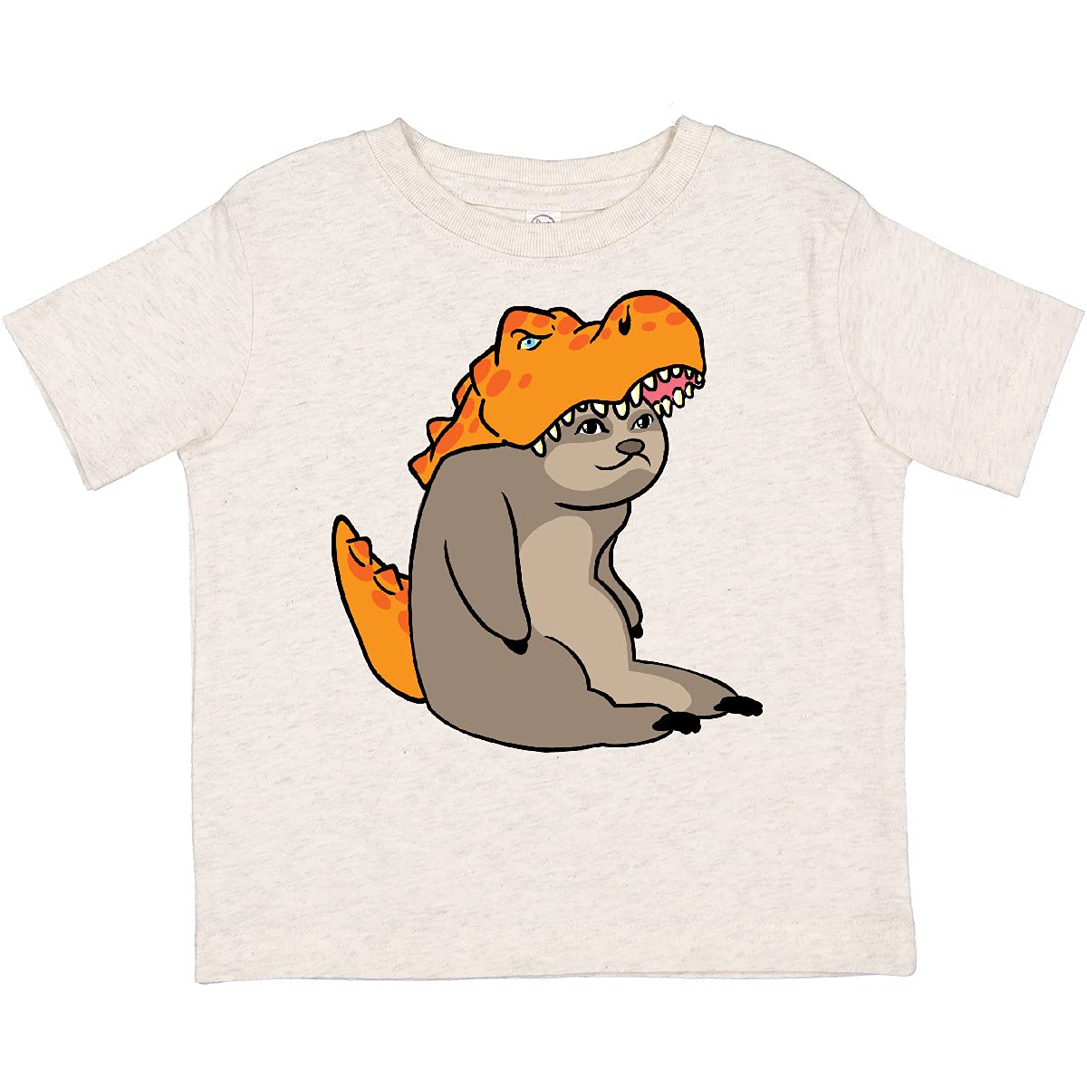 Inktastic Halloween Sloth Dinosaur Toddler T-Shirt - Cute Dino Costume Shirt for Kids & Toddlers - Perfect for Halloween Parties, Trick or Treating & Costume Events