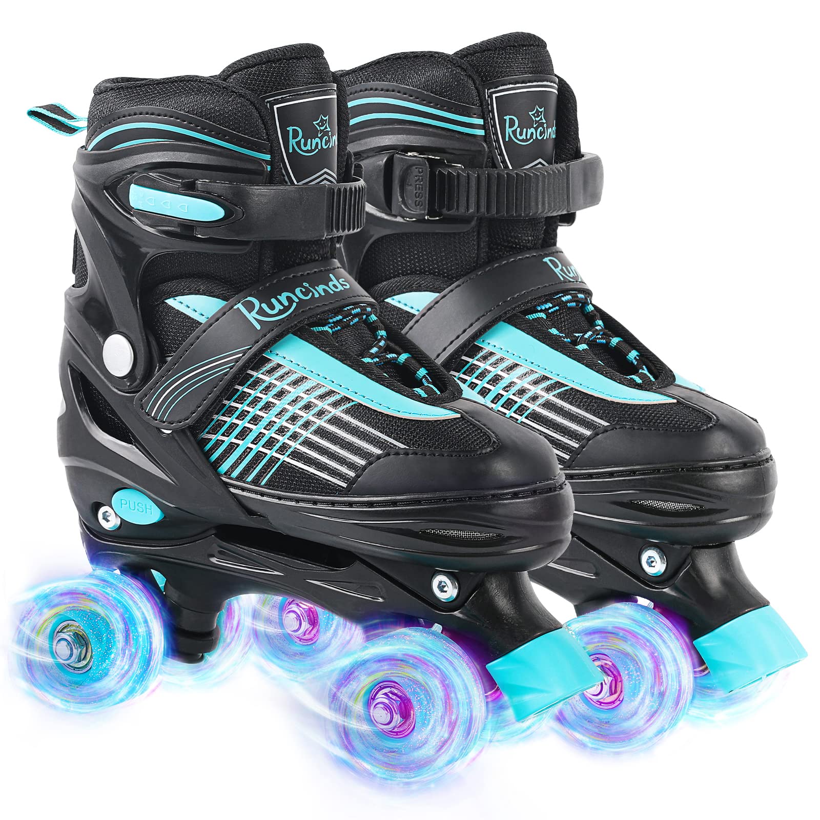 Adjustable Kids Roller Skates for Boys & Girls | Light-Up Wheels Beginner Rollerblades for Toddlers | Perfect for Birthday Gifts, Outdoor Play & Learning to Skate