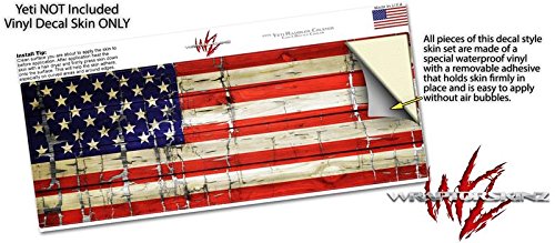 Patriotic Skin Wrap for Yeti Rambler Colster & RTIC Can Coolers - Custom Vinyl Decal (Cooler Not Included) - Perfect for 4th of July, Tailgating, and Outdoor Adventures