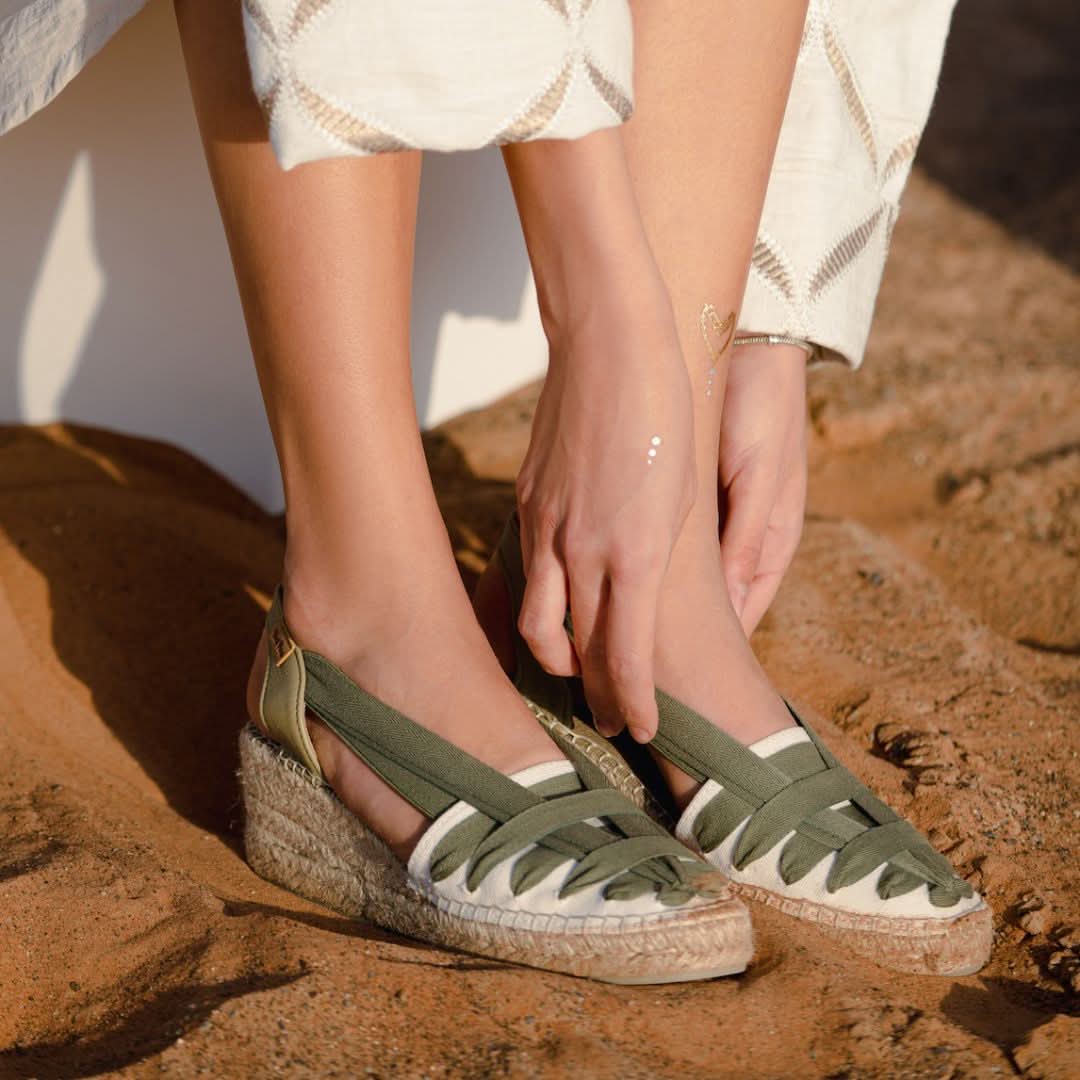 Women's Multicolor Cotton Blend Wedge Espadrilles - Comfortable Summer Casual Shoes for Beach, Vacation & Outdoor Activities | Tracy CU