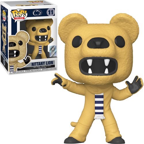 Penn State Nittany Lion Pop! Vinyl Figure - Official College Mascot Collectible for Fans & Alumni - Perfect for Game Day Decor, Office Display & Gift Giving