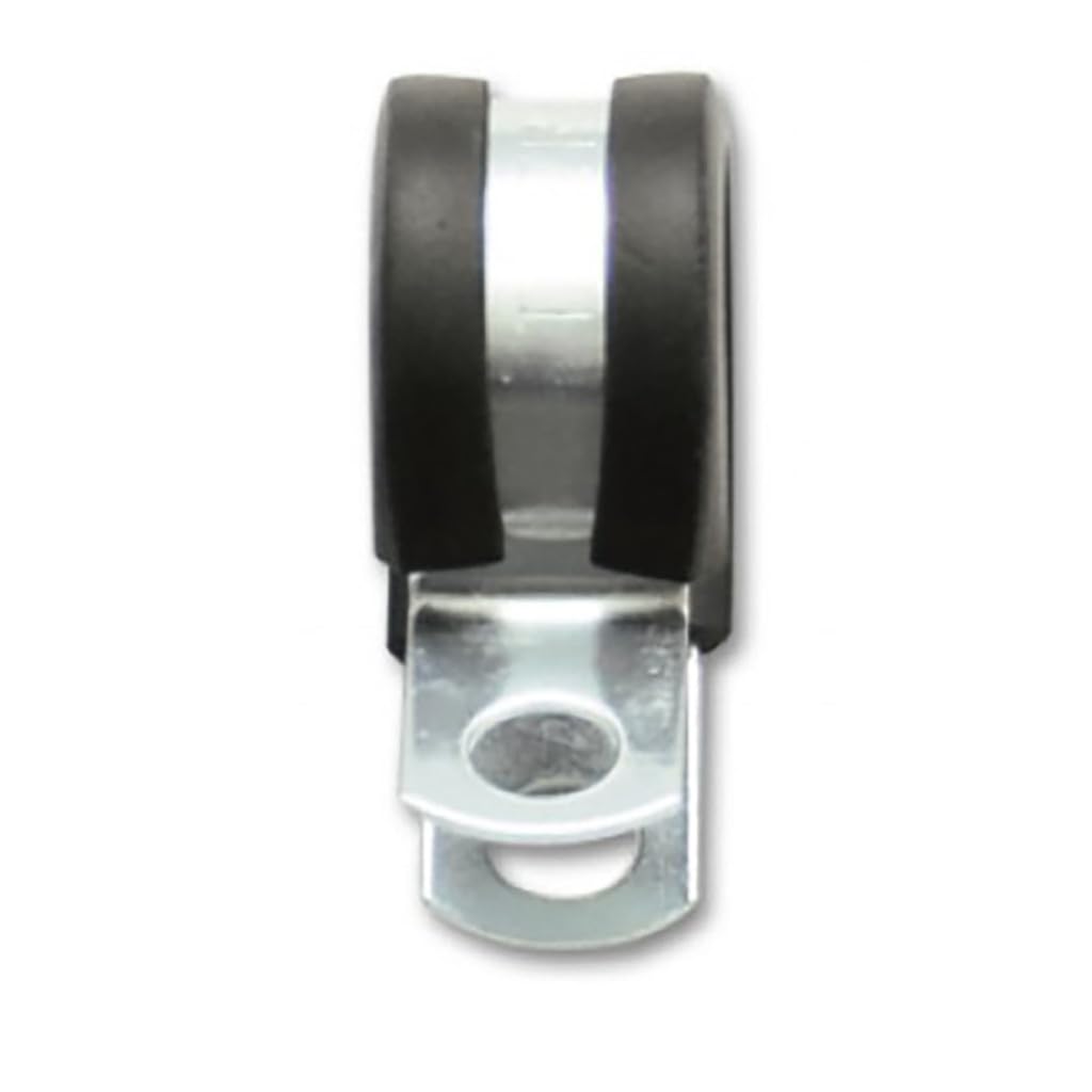 Vibrant Cushion Clamps for 3/5in 12AN Hose - Heavy Duty Stainless Steel Hose Clamps (Pack of 10) - Perfect for Automotive, Marine, and Industrial Fluid Systems