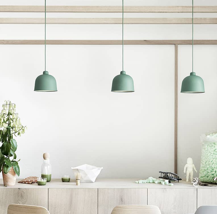 VILMAR Wheaty Grain Bell Pendant Light - Farmhouse Style Ceiling Hanging Fixture for Kitchen, Dining Room & Bedroom Decor