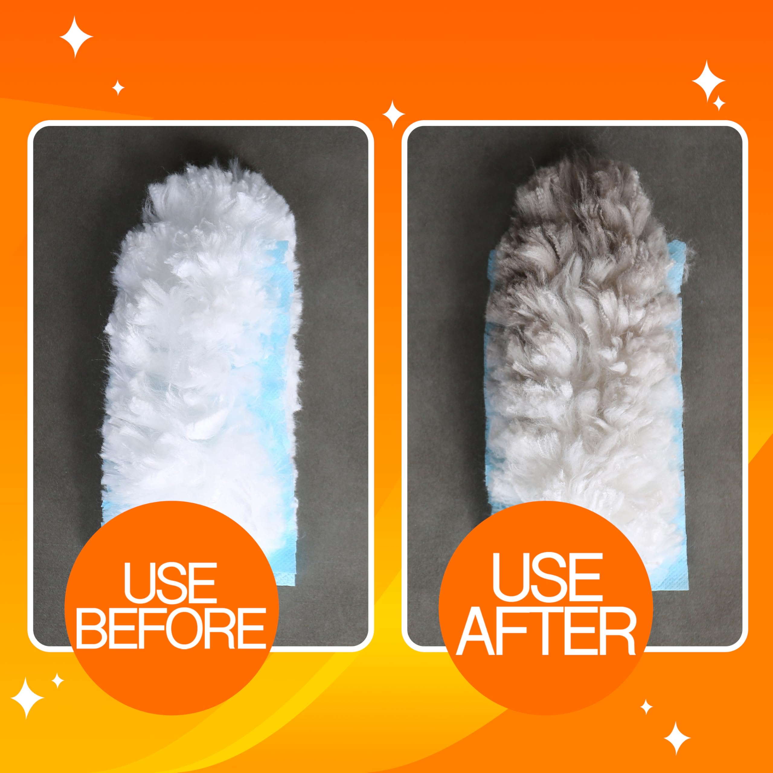 360 Duster Refills for Swiffer - 50 Pack Heavy Duty Multi-Surface Cleaning Pads for Home, Car, Office & Electronics | Dusting Furniture, Baseboards, Ceiling Fans & Hard-to-Reach Areas
