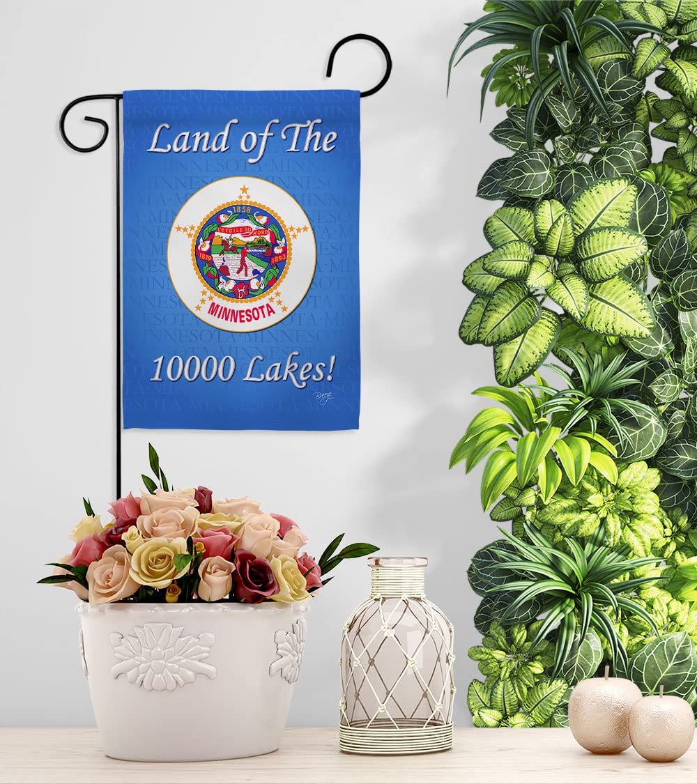 Minnesota Garden House Flag Set - Double-Sided Americana Decor for Yard & Patio