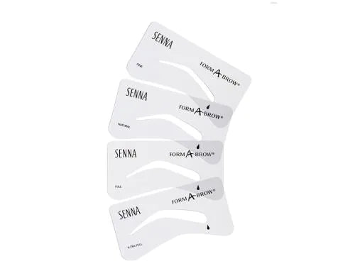 Senna Cosmetics Form A Brow Kit Stencils - Professional Eyebrow Shaping Templates for Perfect Brows | Ideal for Home Use, Salon Professionals & Makeup Artists