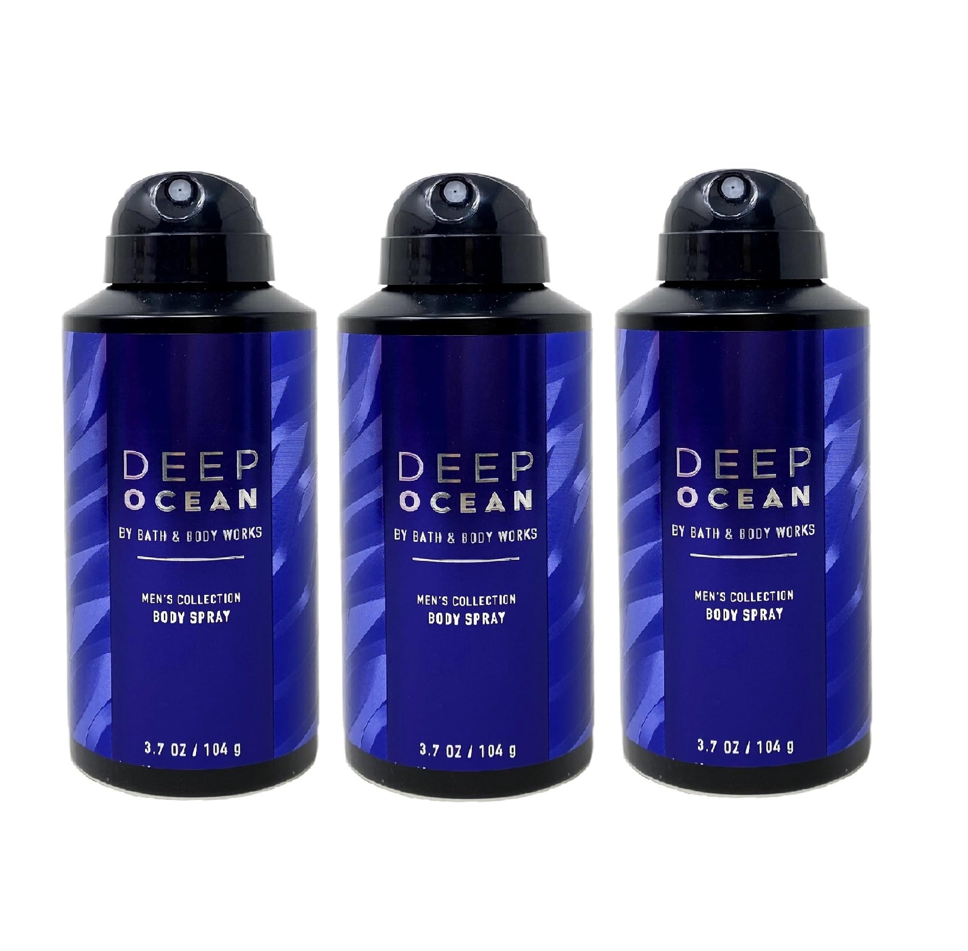 Deep Ocean Men's Body Spray Gift Set - 3 Pack Full Size Fragrance for Men | Fresh & Masculine Scent | Perfect for Daily Use, Gym, Work & Date Night
