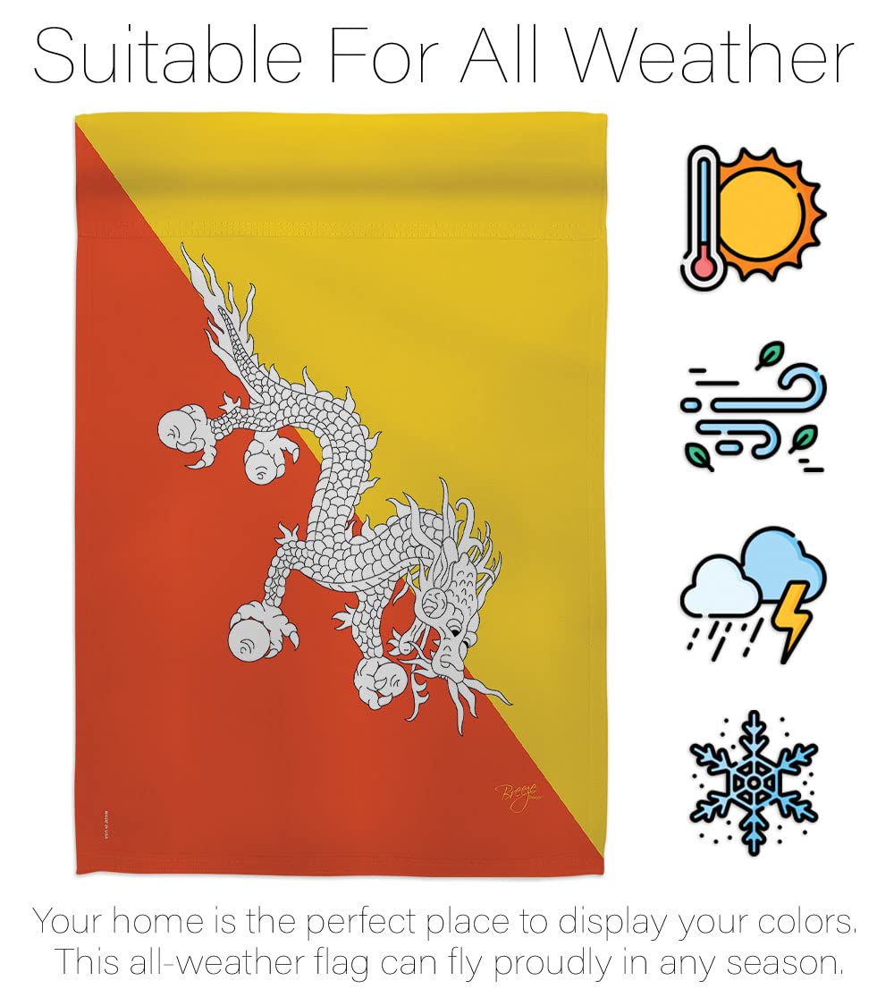 Bhutan National Flag Set 28