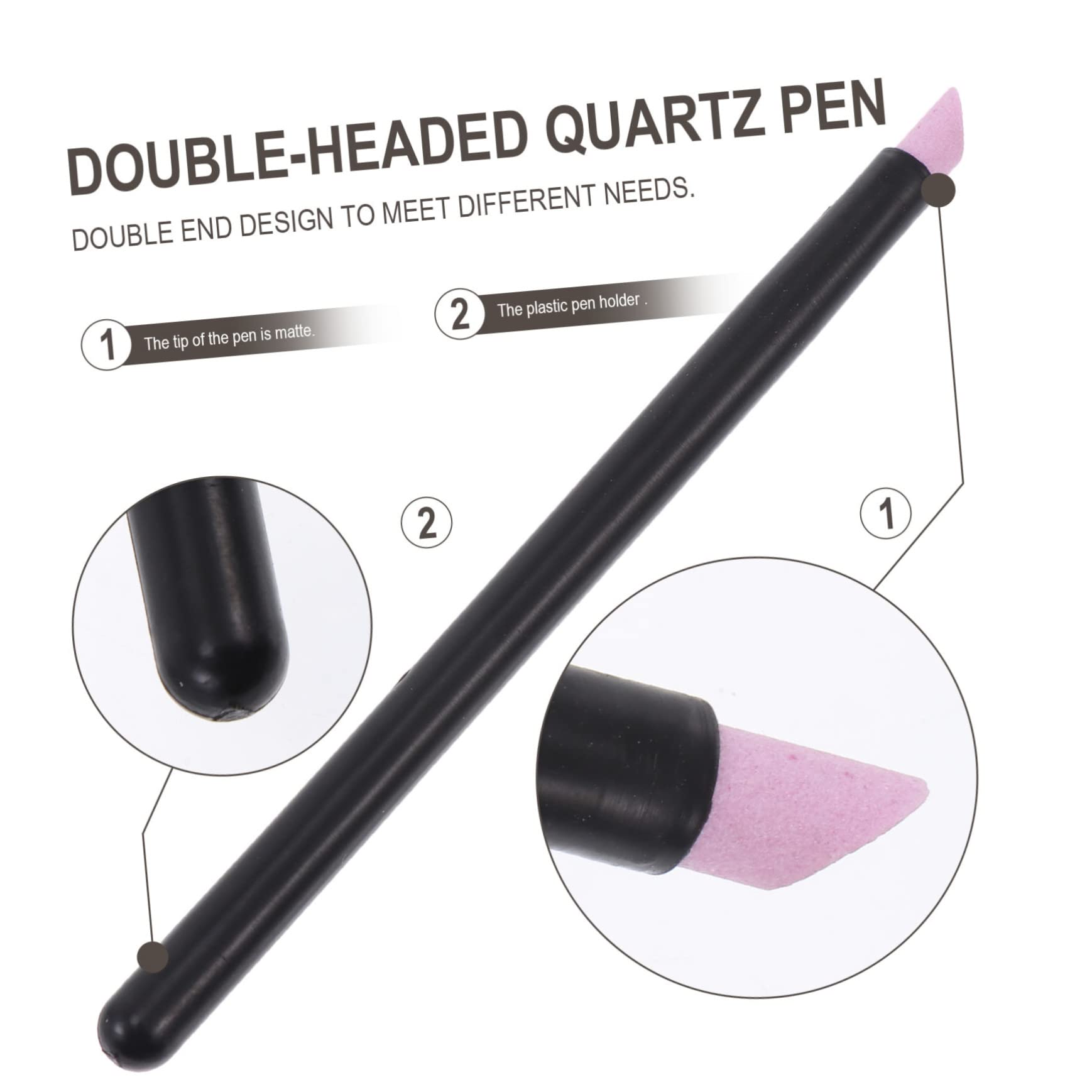 FOMIYES 3-Piece Nail Cuticle Remover & Nail Grinding Pen Set - Professional Manicure Tools for Cuticle Care, Nail Shaping & Polishing - Safe for Natural Nails - Perfect for Home Salon & DIY Nail Care (3 Sets of 3 Tools)