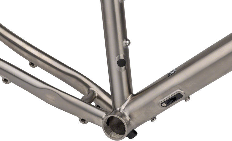 All City Cosmic Stallion Ti Frameset - 700c/650b Titanium Bike Frame with Laser Prism Finish, Size 58cm - Perfect for Gravel Riding, Road Biking & Adventure Cycling