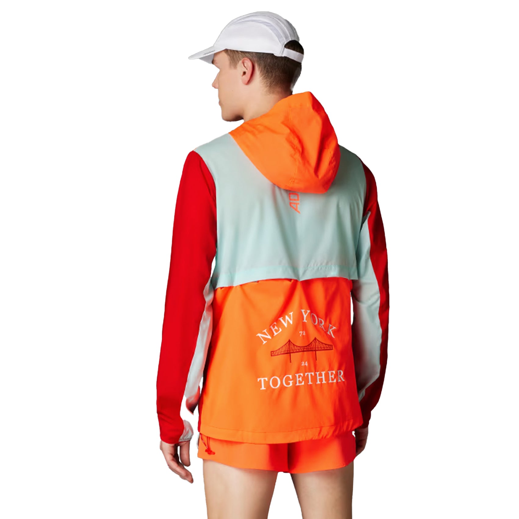 Men's Adidas New York City Running Jacket - Lightweight Windbreaker for Jogging & Outdoor Sports - Perfect for Marathon Training & Urban Streetwear