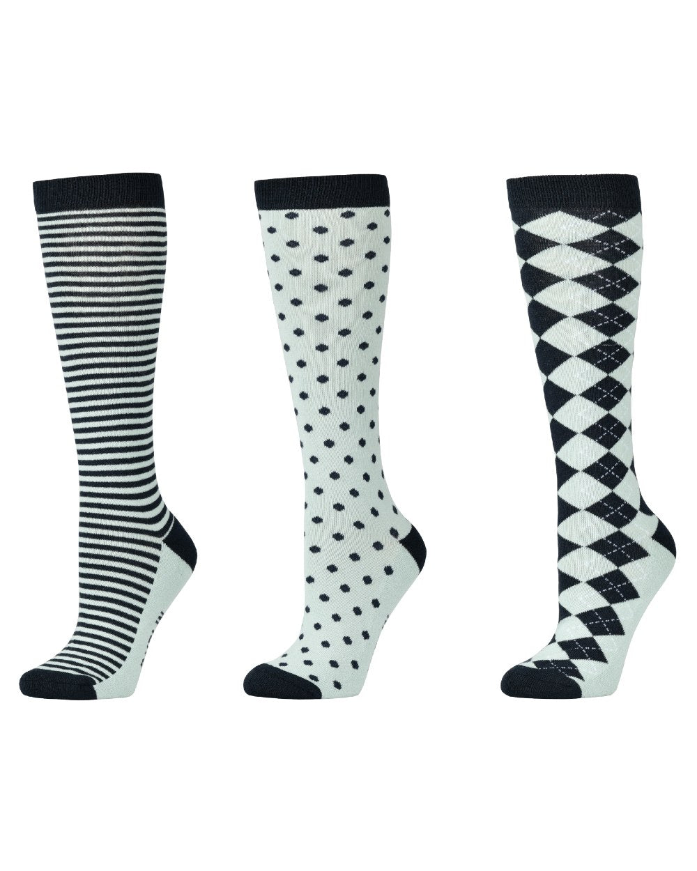 Dublin Three Pack Socks for Men - Comfortable Cotton Crew Socks for Everyday Wear, Work & Sports | Multipack Casual Socks