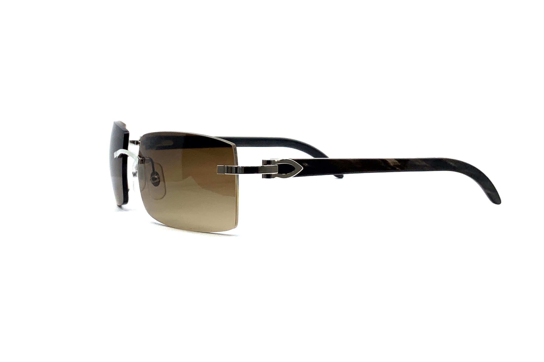 Cartier C Décor CT0024RS Buffalo Horn Sunglasses - Luxury Designer Shades for Men & Women - Perfect for Outdoor Activities, Travel & Fashion Accessories