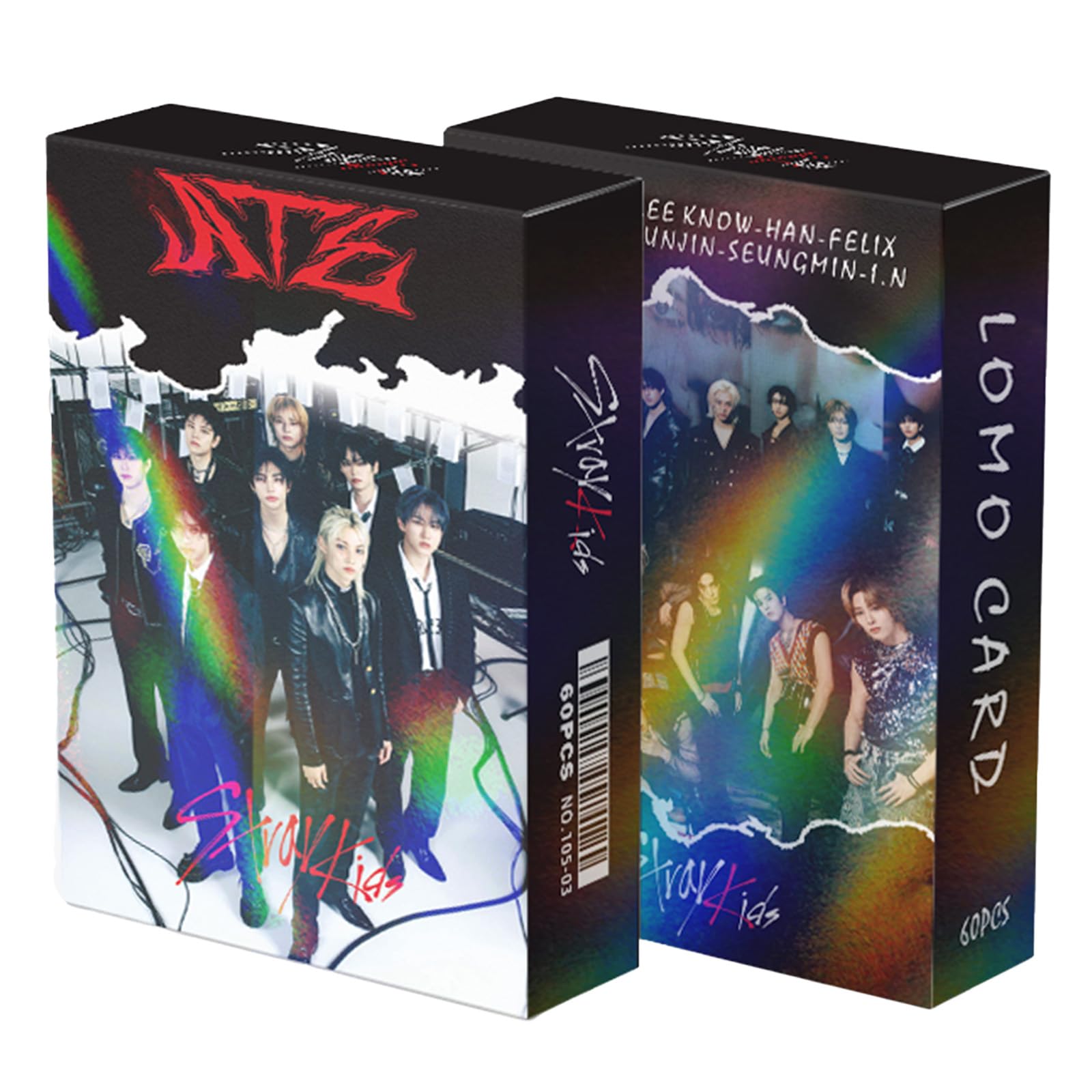Stray Kids KPOP Photocard Set - 60 PCS Laser LOMO Cards for ATE Album | Kpop Collectibles, Fan Merchandise | Perfect Gift for Kpop Fans, Daughters - Ideal for Collection, Scrapbooking & Fan Events