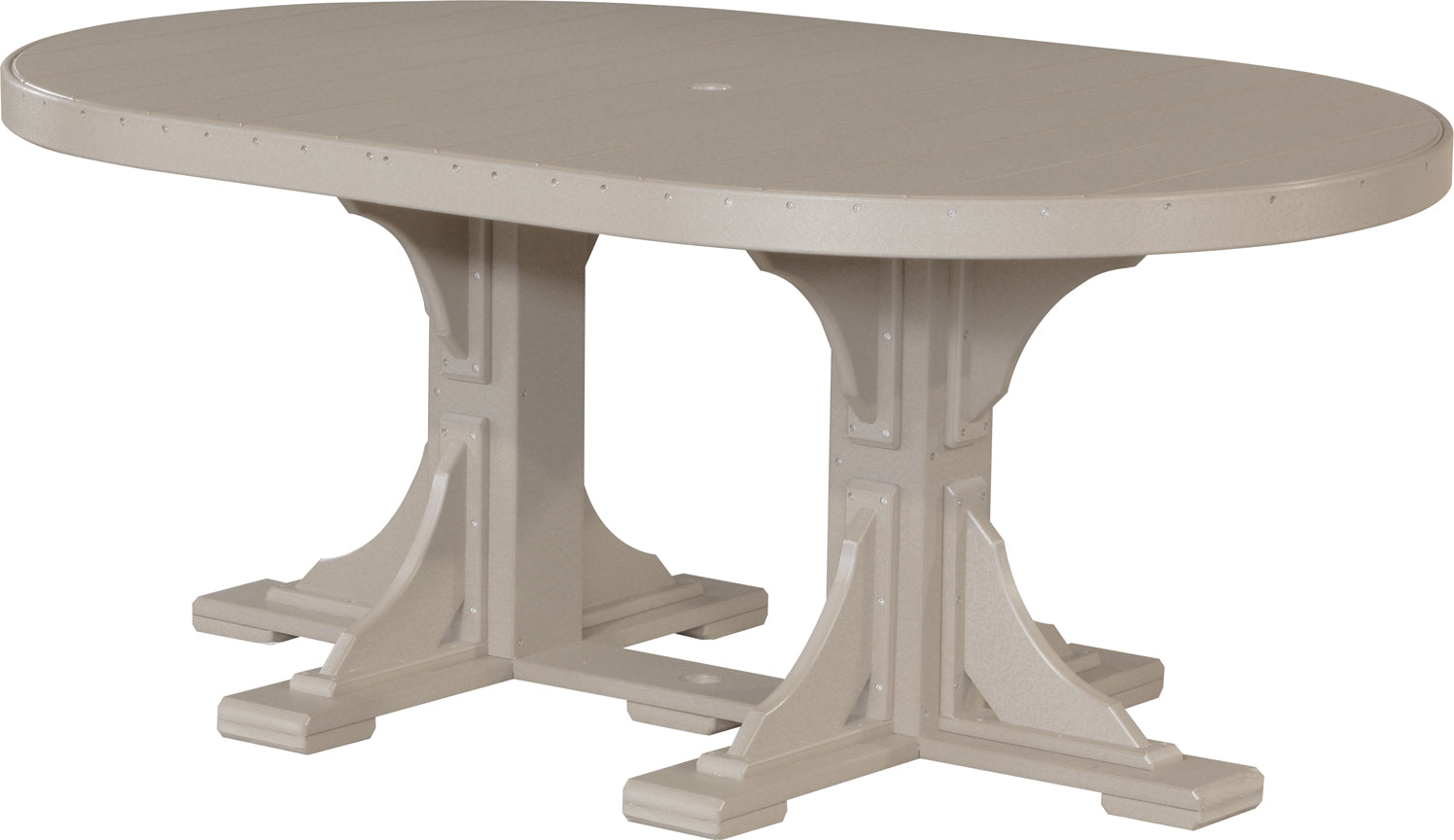 LuxCraft 4' x 6' Oval Dining Table Set for 6 - Modern Kitchen & Dining Room Furniture - Perfect for Family Gatherings, Dinner Parties & Small Spaces