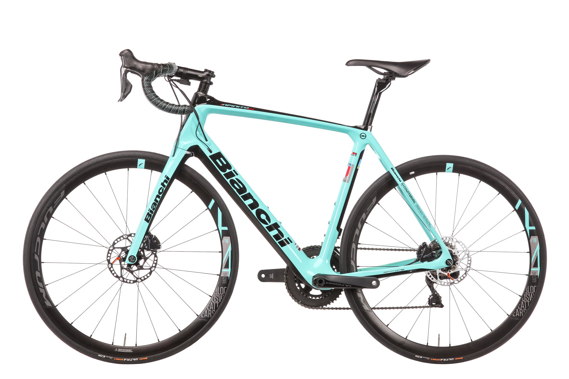 Bianchi Infinito CV Disc Di2 Road Bike 2020 - 57cm Carbon Frame, Shimano Di2 Electronic Shifting - Perfect for Endurance Rides, Long-Distance Cycling & Road Racing