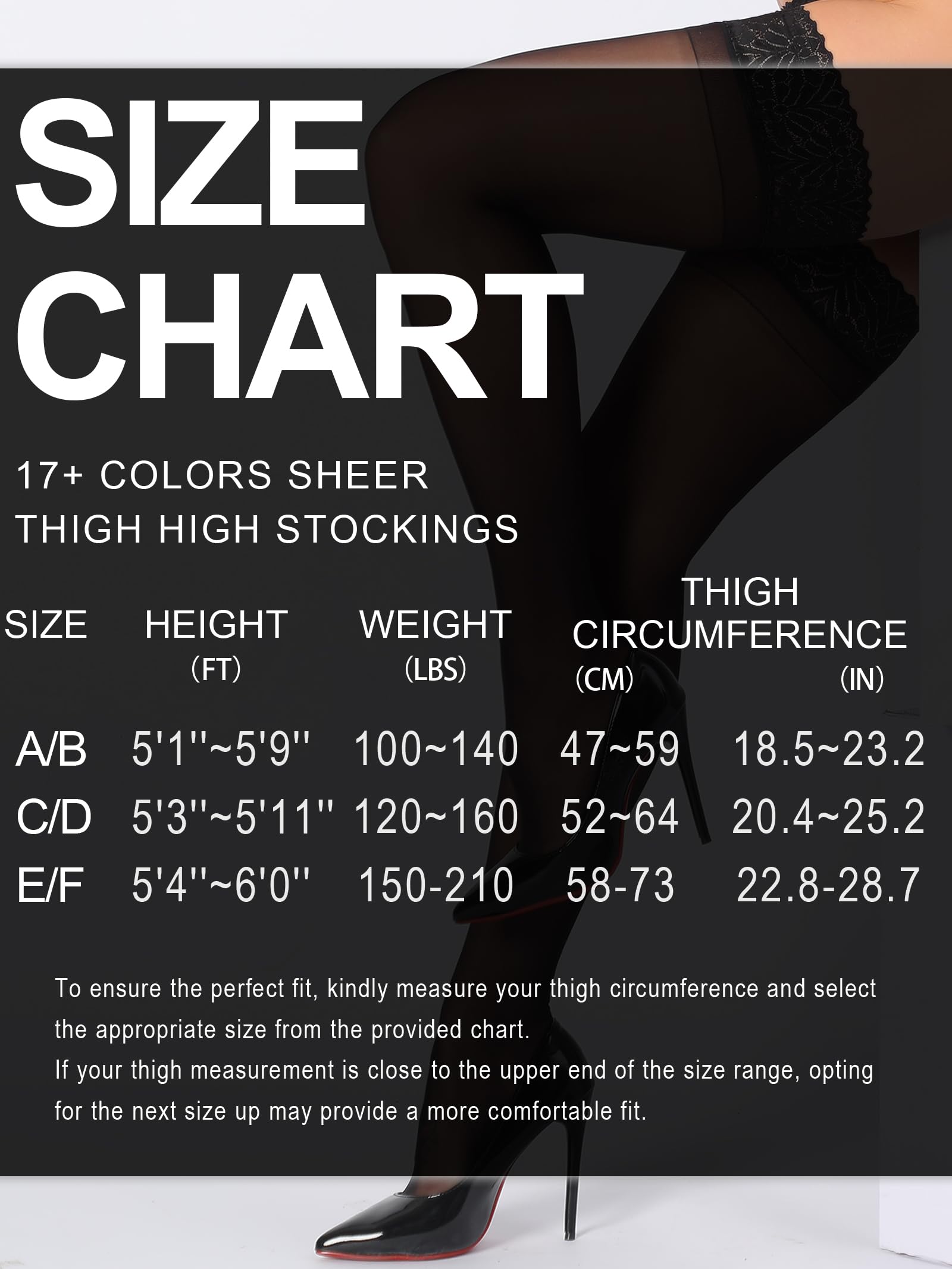 DancMolly Women's Lace Thigh High Stockings - 2 Pairs Silky Sheer Pantyhose with Anti-Slip Silicone Band, Rich Colors for Sexy & Elegant Style - Perfect for Date Night, Cosplay, and Special Occasions
