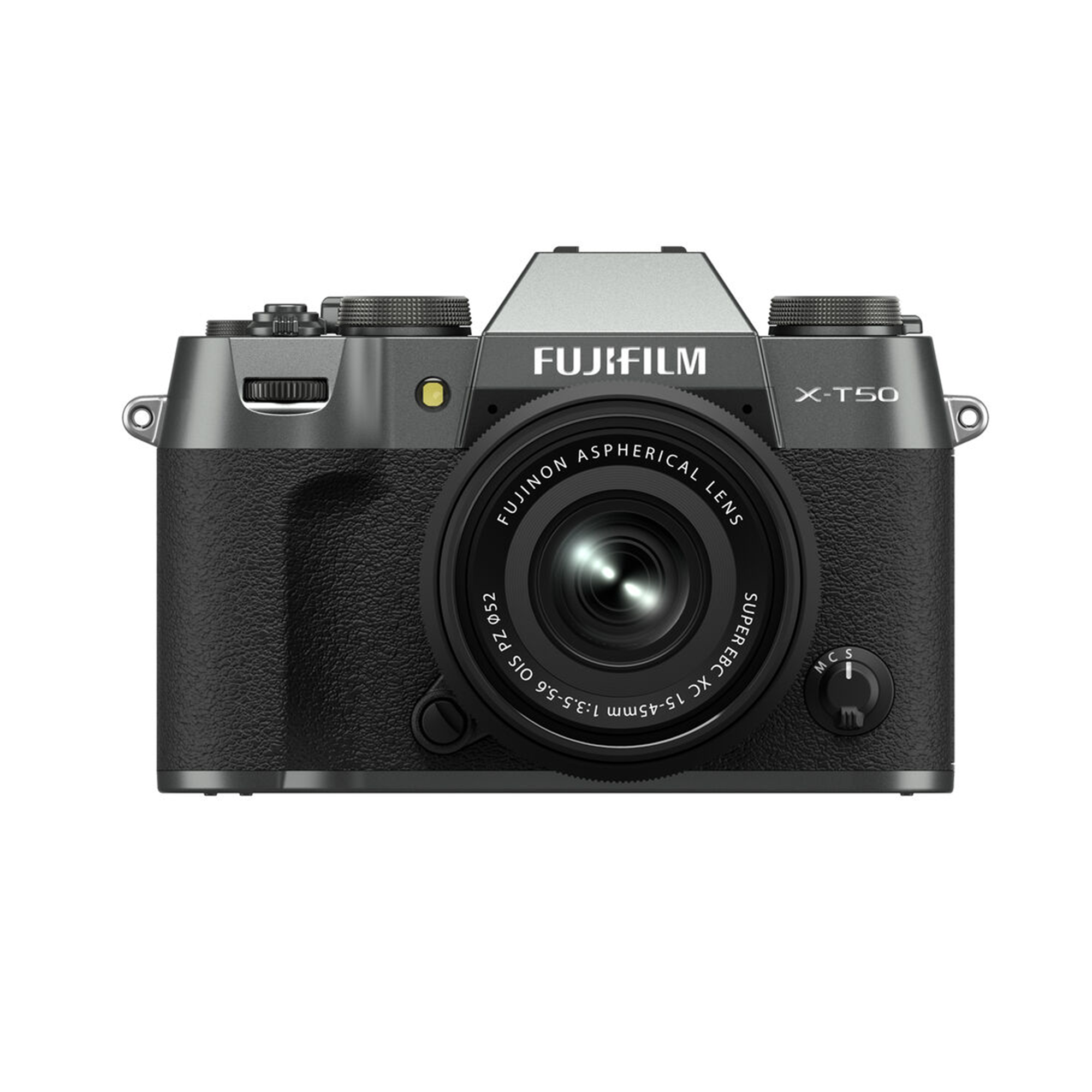 Fujifilm X-T50 Mirrorless Digital Camera with XC 15-45mm f/3.5-5.6 OIS PZ Lens Kit - Charcoal Silver | Professional Photography, Travel & Vlogging