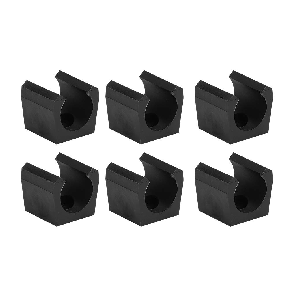 6Pcs Plastic Billiards Pool Cue Holder Clips - Single Fishing Pole Rod Holder Clips for Billiards, Fishing, and Storage Organization - Perfect for Game Rooms, Bars, and Tackle Boxes