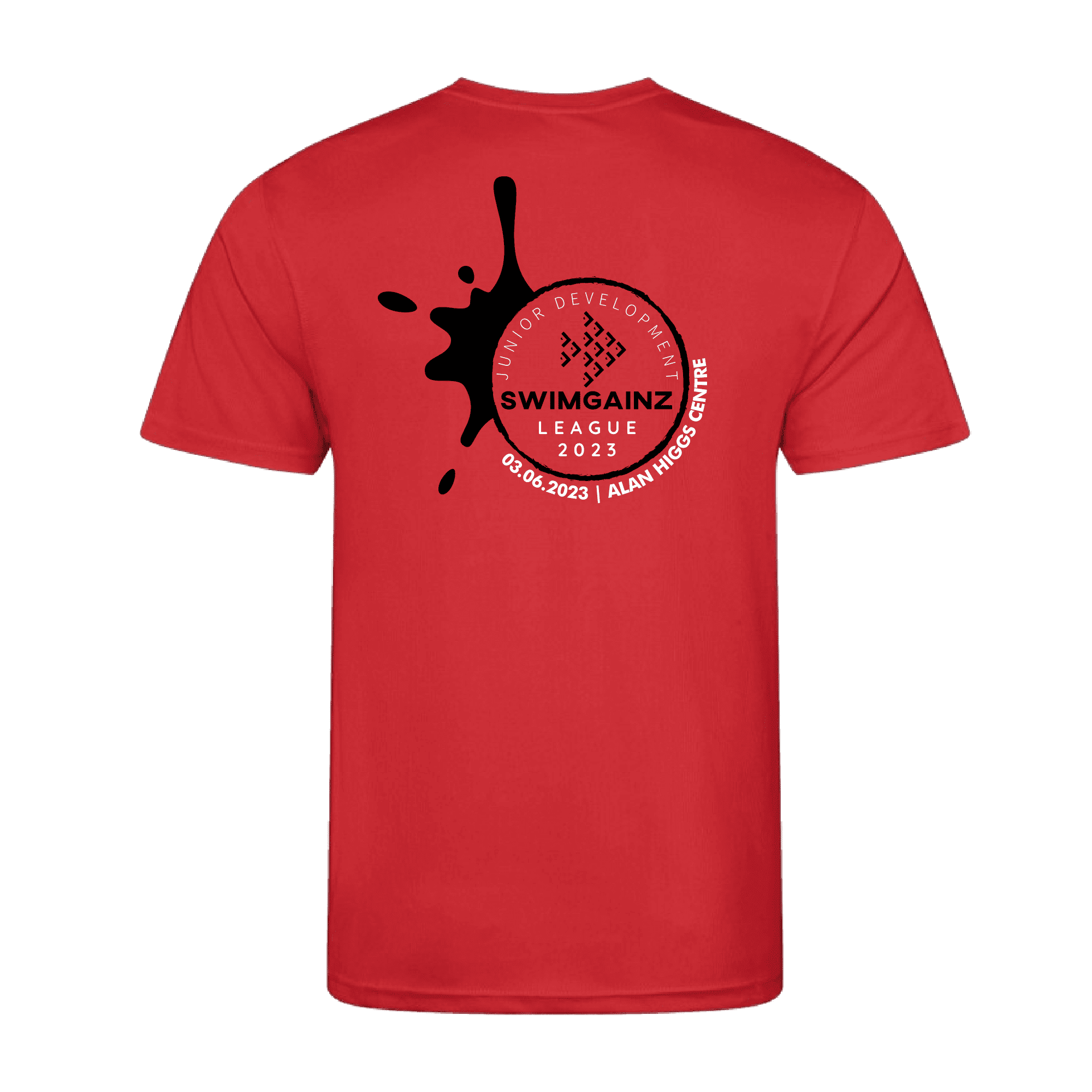 SWIMGAINZ Junior Development League Finals 2023 T-Shirt - Youth Swimming Competition Apparel for Swim Meets & Team Spirit