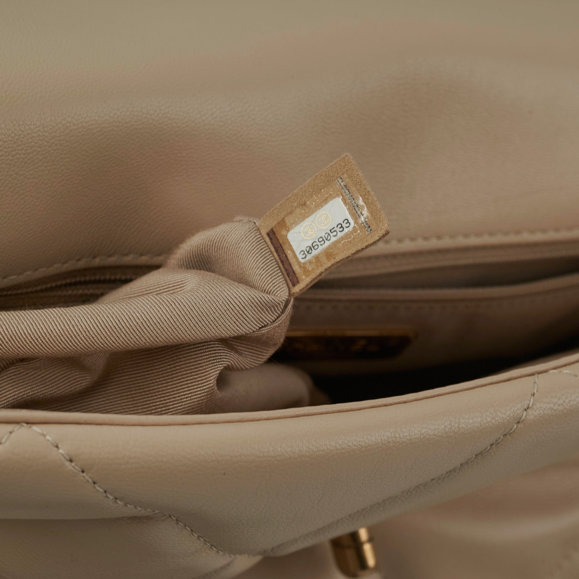 Chanel Medium/Large 19 Flap Bag in Beige - Luxury Designer Handbag for Women, Perfect for Work, Travel & Everyday Use