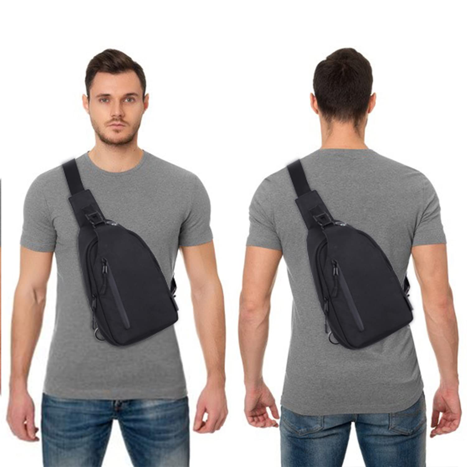 Trendy Waterproof Anti-Theft Sling Crossbody Bag for Women & Men - Perfect for Travel, Commuting, and Daily Use