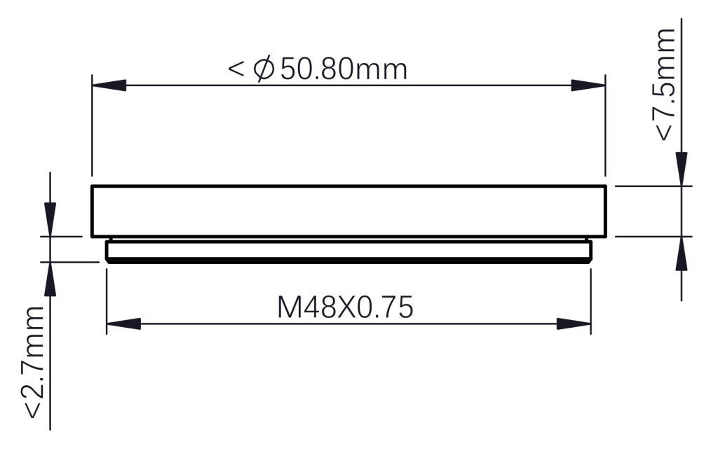 ZWO M54 Adapter for EFW Replacement - Compatible with Astronomical Telescopes & Astrophotography Equipment