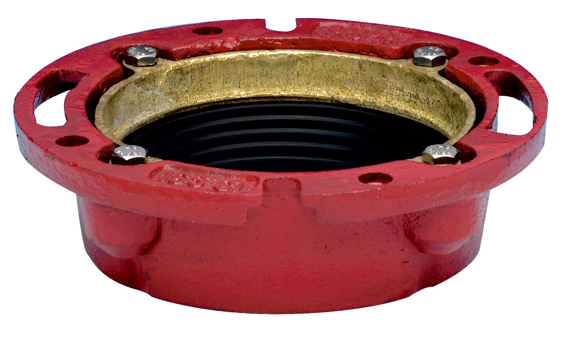 Oatey 42255 4-Inch Cast Iron Closet Flange - Durable Toilet Drain Pipe Fitting for Bathroom & Plumbing Repairs | Perfect for Home Renovation & DIY Projects