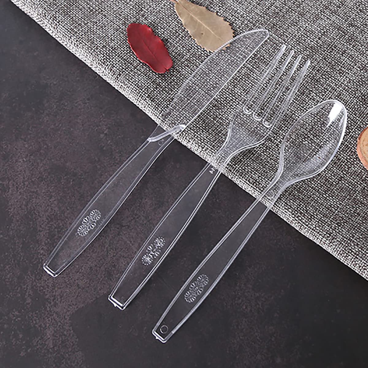 200 Count Clear Heavy-Duty Disposable Plastic Forks - Bulk Party Utensils for Weddings, BBQs, Picnics & Everyday Use | Durable Eco-Friendly Cutlery for Catering, Events & Home Dining