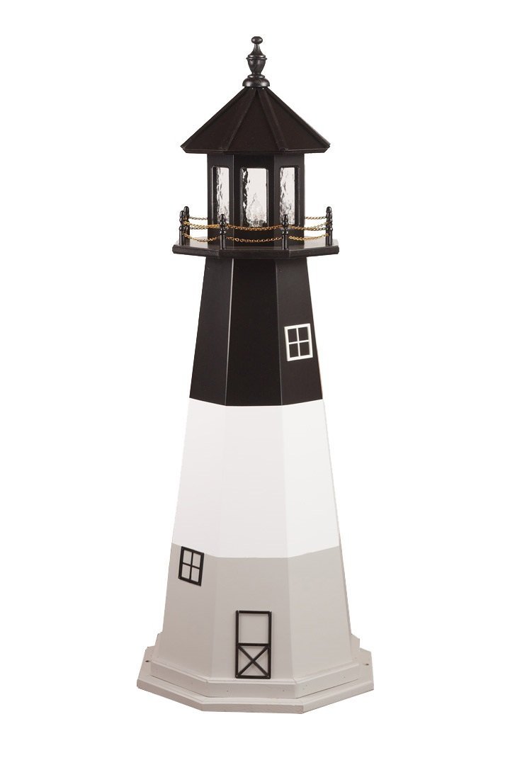 Authentic Poly Oak Island Lighthouse Replica - 3 Feet Tall Collectible Model for Home Decor, Coastal Theme, and Nautical Gift Ideas