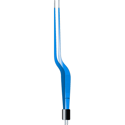 Bipolar Gerald Bayonet Forceps 1mm - 91 6103 - Precision Surgical Instrument for Microsurgery and Neurosurgery