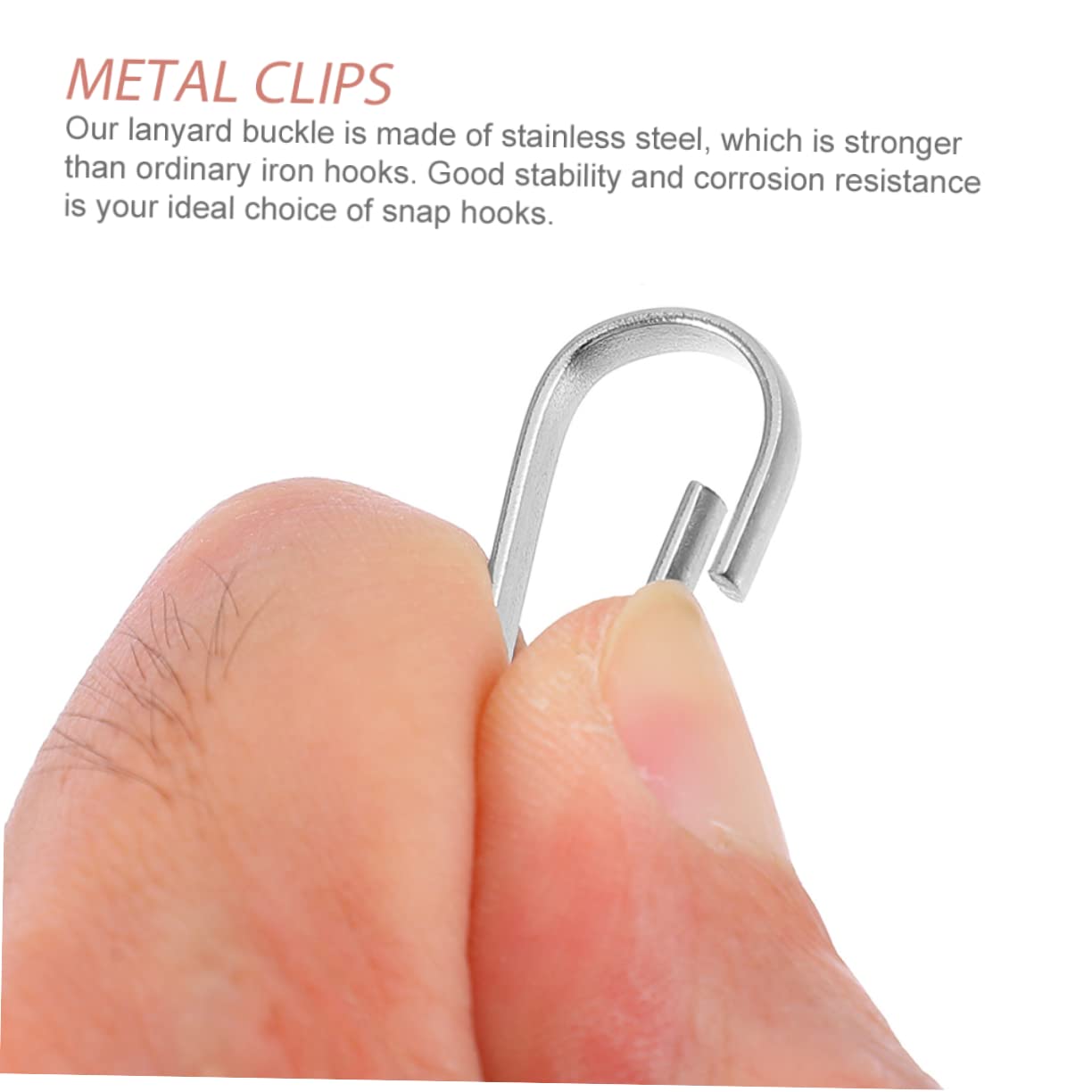 30pcs Snap Hook Clips - Heavy Duty Metal Lanyard Hooks for Keychains, DIY Crafts, Flag Pole Clips & Small Carabiners - Perfect for Outdoor Gear, Camping Accessories & Pet Leashes