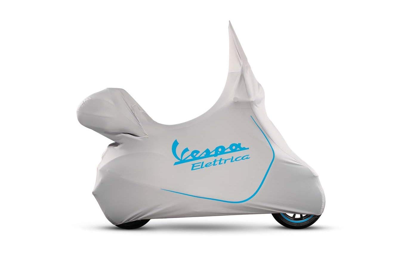 Genuine Vespa OEM 607000M Indoor Scooter Cover for Vespa Elettrica - Waterproof Dustproof Protection (Gray) | Perfect for Garage Storage & Winter Protection