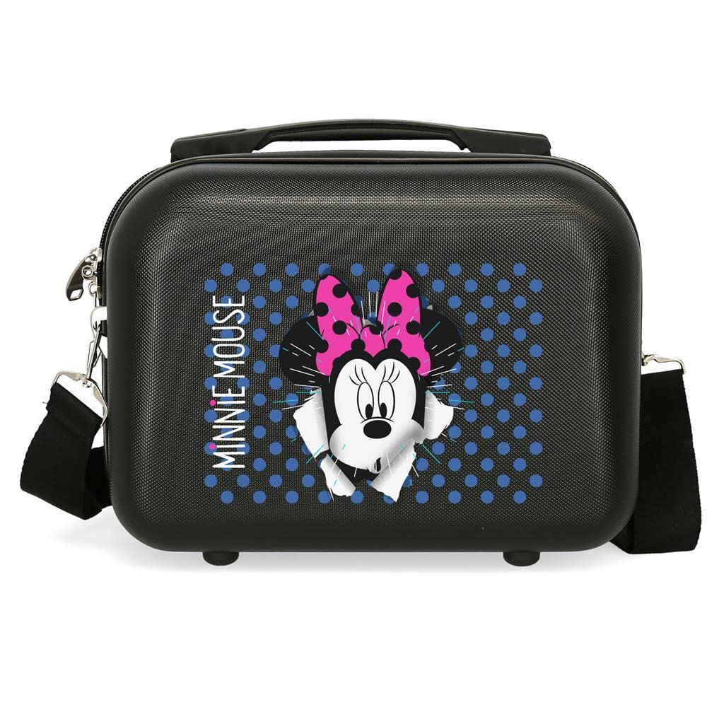 Disney Princess Girls' Beauty Makeup Case - Black & Pink Cosmetic Storage Box for Travel, School & Birthday Gifts | Perfect for Kids Makeup Organizer & Toy Storage