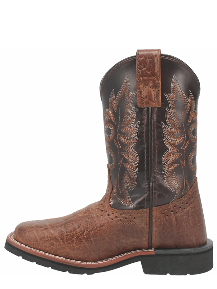 Dan Post DPC2986 & DPC3986 Kids' Western Cowboy Boots - Square Toe, Rust Color - Perfect for Rodeo, Playtime & Country Style Outfits